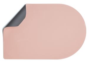 Tovaglietta Americana in Pelle Jay Hill  - grigio/Rosa - Bread - double face - 44 x 30 cm