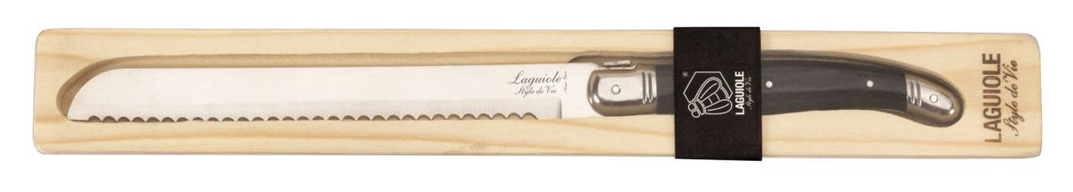Laguiole Style De Vie Brotmesser Schwarz