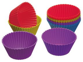 Colourworks Muffinbackformen aus Silikon ø 7 cm - 12 Stücke