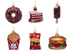 Vondels Kerstballenset Fastfood - 6-Delig