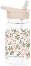 A Little Lovely Company Trinkflasche / Wasserflasche - Rosa Blüten