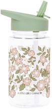 A Little Lovely Company Trinkflasche / Wasserflasche - Grüne Blüten