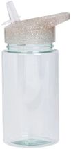 A Little Lovely Company Trinkflasche / Wasserflasche - Glitzer Silber