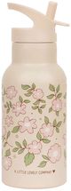 A Little Lovely Company Trinkflasche / Wasserflasche - Edelstahl - Rosa Blüten