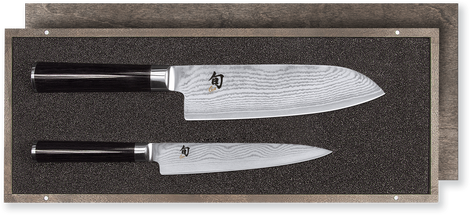 Ensemble de couteaux Kai Shun Classic (couteau universel + couteau Santoku) 2 pièces - DMS-230