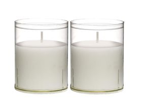 Bolsius kaarsen Sparkle Light transparant - 2 stuks