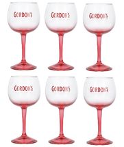 Gordon's Gin Tonic Glazen Pink - 6 Stuks