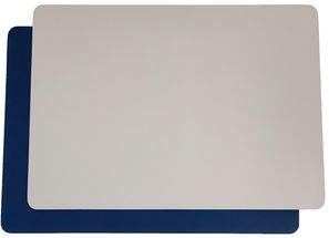 Jay Hill Placemat Leer Lichtgrijs Blauw