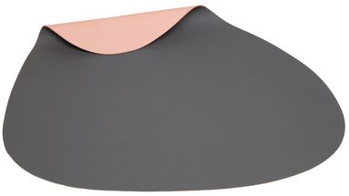Jay Hill Placemat Leer Donkergrijs Roze