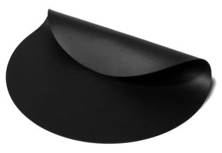 Set de table Jay Hill - en cuir - noir - ø 38 cm