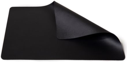 Set de table Jay Hill - en cuir - noir - 46 x 33 cm