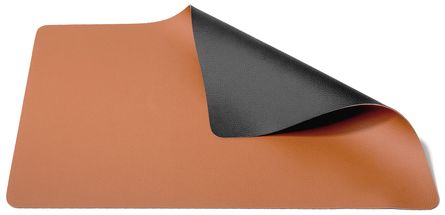 Jay Hill Tischset Lederoptik - Cognac / Schwarz - Doppelseitig - 46 x 33 cm