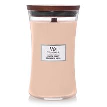 Bougie parfumée WoodWick Grand format Coucher de soleil côtier - 18 cm / ø 10 cm