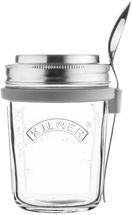 Kilner Muesli Beker To Go met Lepel Glas 350 ml