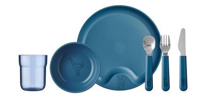 Set piatti per bambini Mepal Mio Deep blue 6 pezzi