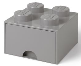 LEGO® Opbergbox met Lade Grijs 25 x 25 x 18 cm