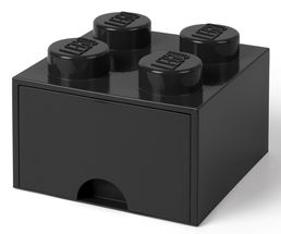 LEGO® Opbergbox met Lade Zwart 25 x 25 x 18 cm