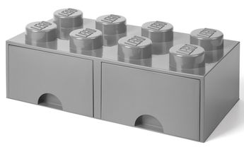 LEGO® Opbergbox met Lades Grijs 50 x 25 x 18 cm