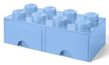 LEGO® Opbergbox met Lades Lichtblauw 50 x 25 x 18 cm