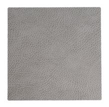 LIND DNA Coaster Leather Hippo Anthracite Grey 10 x 10 cm