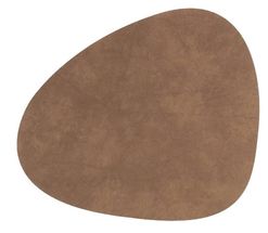 LIND DNA Onderzetter Nupo - Leer - Nature - 13 x 11 cm