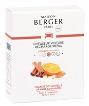 Maison Berger Autoparfum Navulling Orange Cinnamon - 2 Stuks