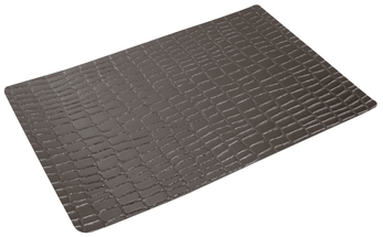 Arthur Krupp Placemat Crocodile - Anthracite - 45 x 30 cm - 6 Stuks