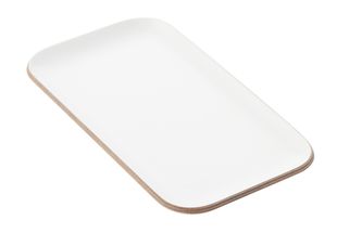 Point-Virgule Tablett Weiß 22x12 cm