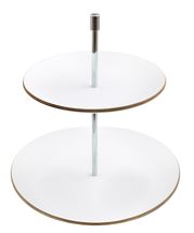 Point-Virgule Etagere Rond Wit 2 Laags