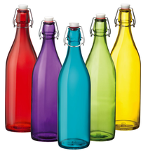 Set de 5 bouteilles de fermentation colorées Sareva