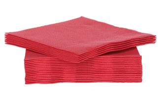 Cosy &amp; Trendy Serviette de table rouge 25x25 cm - 40 pièces
