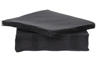 Cosy &amp; Trendy Serviette de table noir 25x25 cm - 40 pièces