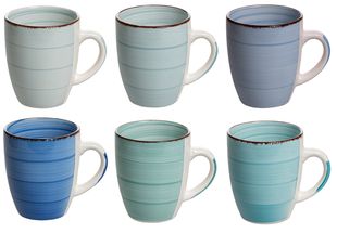 Studio Tavola Coffee Cups Ocean Blue 350 ml - Set of 6