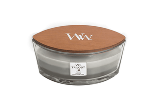 WoodWick Duftkerze Ellipse Trilogy Warm Woods - 9 cm / 19 cm