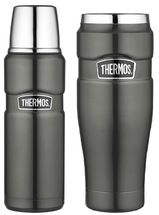 Thermos Thermosfles + Thermosbeker King Grijs