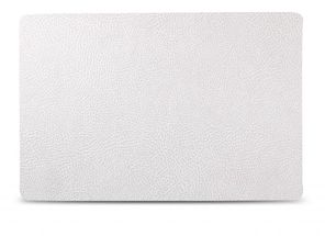 Salt &amp; Pepper Platzset TableTop - Vegan Leder - Weiß - 43 x 28 cm