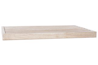 Planche à découper Cookinglife avec bac de récupération en bois de caoutchouc Cosy 44 x 28 cm