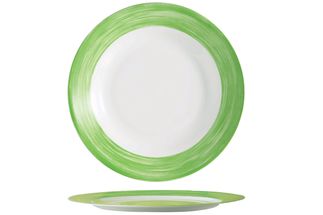 plat-bord-brush-groen-23cm