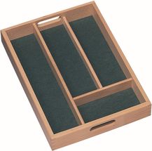 CasaLupo Boîte à couverts en bois à 4 compartiments
