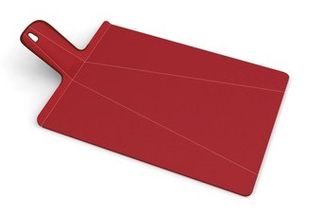 Planche à découper pliable avec anti-dérapant Joseph Joseph - Chop2Pot - Large - rouge