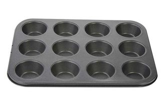 Cosy &amp; Trendy Mini-Muffinform Schwarz 12 Muffins