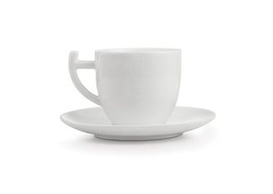Yong Koffiekop Met Schoteltje Itchy