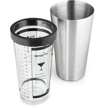 CasaLupo Boston Shaker Glas/Edelstahl 0,5 Liter