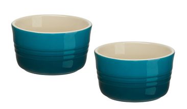Le Creuset Creme Brulee schaaltjes Deep Teal