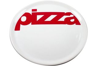 Pizzabord Wit & Rood - 29 CM