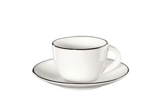 ASA Espresso Cup and Saucer A Table Ligne Noire 70 ml