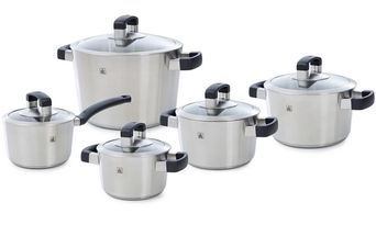 Bk pannenset Conical Cool glas 5-delig