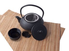 Cookinglife Théière Sakura Tea en fonte noire 800 ml