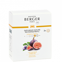 Maison Berger autoparfum navulling Sweet Fig - 2 stuks