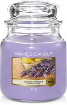Yankee Candle Geurkaars Medium Lemon Lavender - 13 cm / ø 11 cm